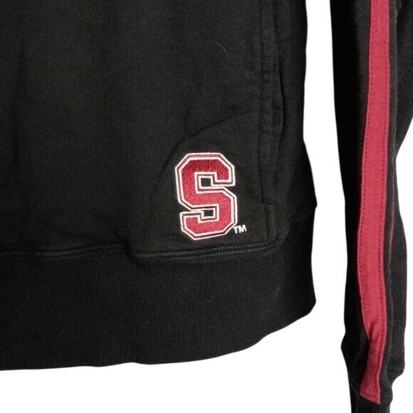 Colosseum Athletics XL Stanford University Boys Black Red Full-Zip Track Jacket - Picture 2 of 6